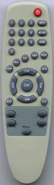 Replacement remote control for Tevion DVBS294