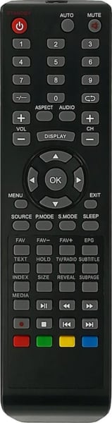 Replacement remote control for Majestic TVD219LED-MP01