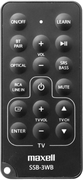 Replacement remote control for Maxell SSB-3WB