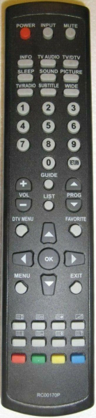 Replacement remote control for Hyundai LCD19TV-MONITOR