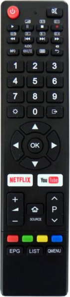 Replacement remote control for Schneider LED49-SCE68K