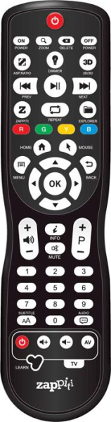 Replacement remote control for Zappiti ONE4K HD R