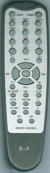 Replacement remote for Divinci Sound DV505