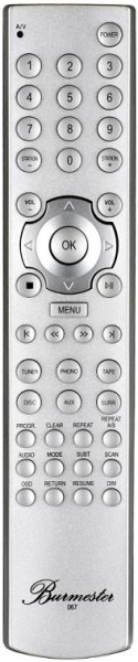 Replacement remote control for Burmester 088