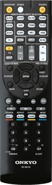 Replacement remote control for Onkyo RC-803M