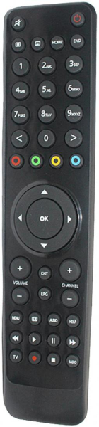 Replacement remote control for Vu+ UNO4K SE
