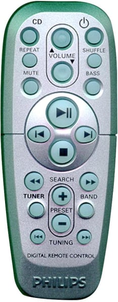 Replacement remote control for Philips AZ2060
