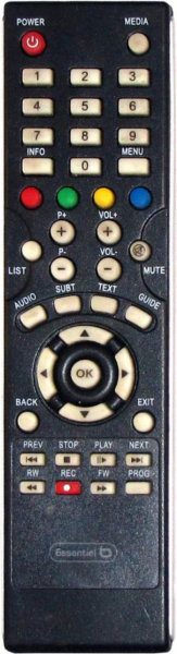 Replacement remote control for Essentielb MAGIC SAT HD-3D