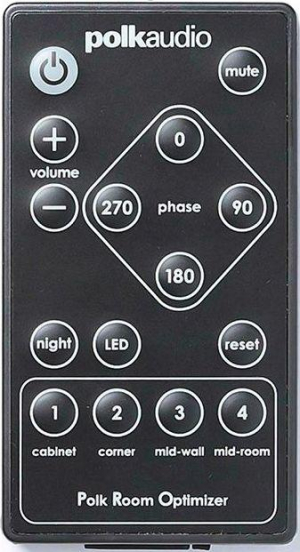 Replacement remote control for Polk Audio DSW PRO550WI