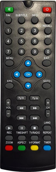 Replacement remote control for F&u TVD2313HD