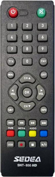 Replacement remote control for Sedea SNT220