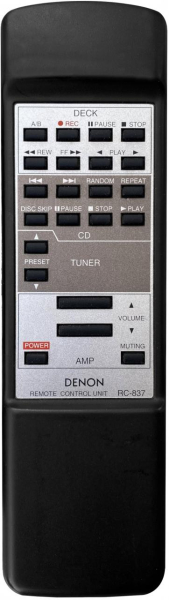 Replacement remote control for Denon PMA-1500R