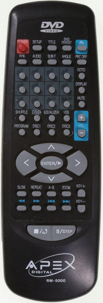 Replacement remote control for Apex AD-5131