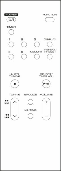 Replacement remote control for Teac/teak SR-L50DAB