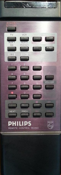Replacement remote control for Philips FA-890(AMP)