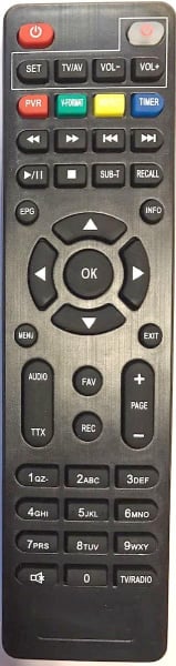 Replacement remote control for DigitalBox HDT-550