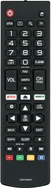 Replacement remote control for LG 49UJ6300