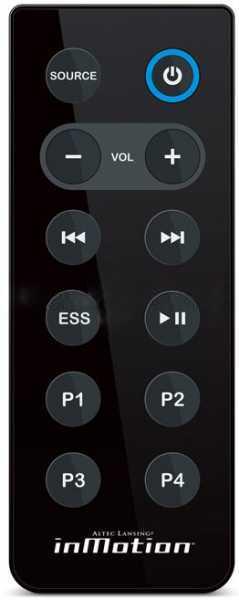 Replacement remote control for Altec Lansing IMT700
