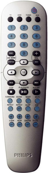 Replacement remote for Philips HTS3410D, HTR500037, HTS3400, HTS5800H