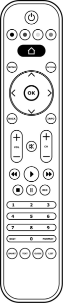 Replacement remote control for Ikea L48U5004DS
