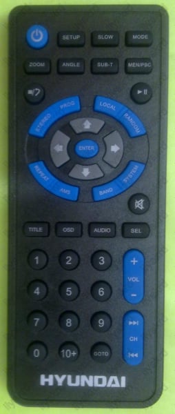 Replacement remote control for Hyundai H-DVD4028