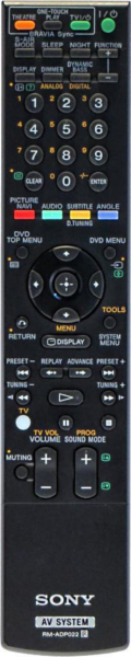 Control remoto de sustitución para Sony HCD-DZ370