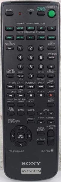 Control remoto de sustitución para Sony STR-D550