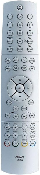 Replacement remote control for Arcam CR102