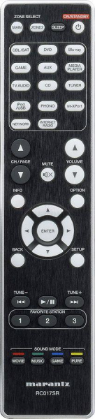 Control remoto de sustitución para Marantz SR5007[ZONA2]