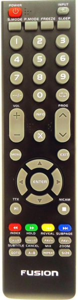 Replacement remote control for Fusion FLTV-28K62