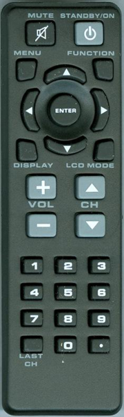 Replacement remote for Venturer PLV16100, PLV76156, PLV76176