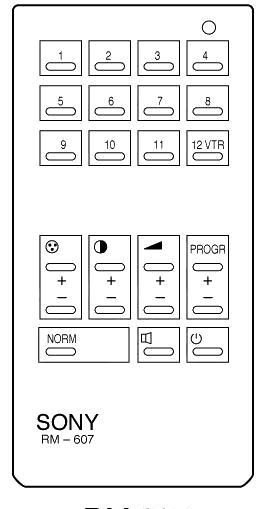 Control remoto de sustitución para Sony RM607