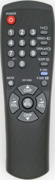Control remoto de sustitución para Samsung 00198D