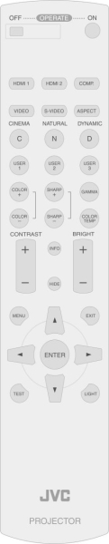 Control remoto de sustitución para Dreamvision R9010086