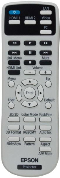 Replacement remote control for Epson EH-TW5100