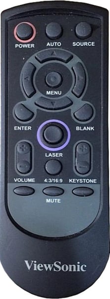 Replacement remote for Viewsonic PJ506D, VS10400, PJ402D