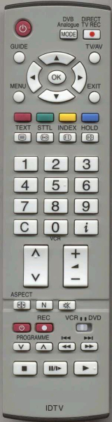 Control remoto de sustitución para Panasonic VEQ1958