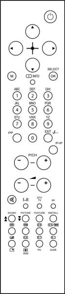 Control remoto de sustitución para Seg BERMUDA II DVR