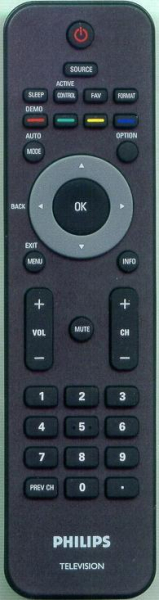 Control remoto de sustitución para Philips 49PUS6401