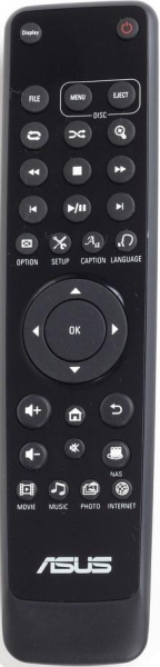 Replacement remote control for Asus MEDIA PLAYER HD2