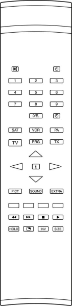 Control remoto de sustitución para Itt RC451
