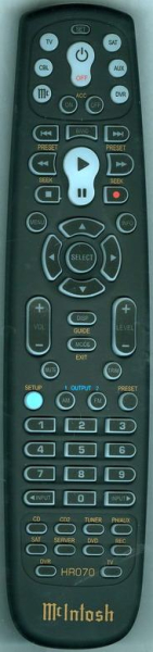 Replacement remote control for Mcintosh HR070,MX150