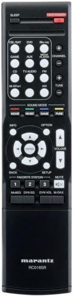 Replacement remote control for Marantz RC018SR