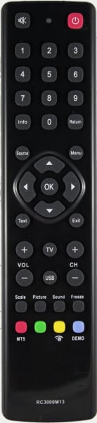 Replacement remote control for Thomson T19E27U