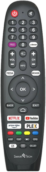 Replacement remote control for Akai AKTV604J