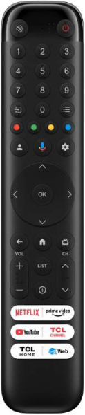 Replacement remote control for Tcl 75P635