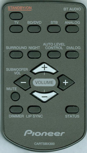 Replacement remote control for Pioneer SBX-B300