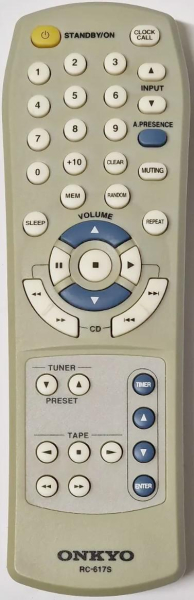 Control remoto de sustitución para Onkyo CR-305FX