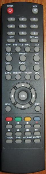 Control remoto de sustitución para Silver HD-200