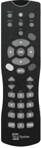 Replacement remote control for Telesystem TS7001